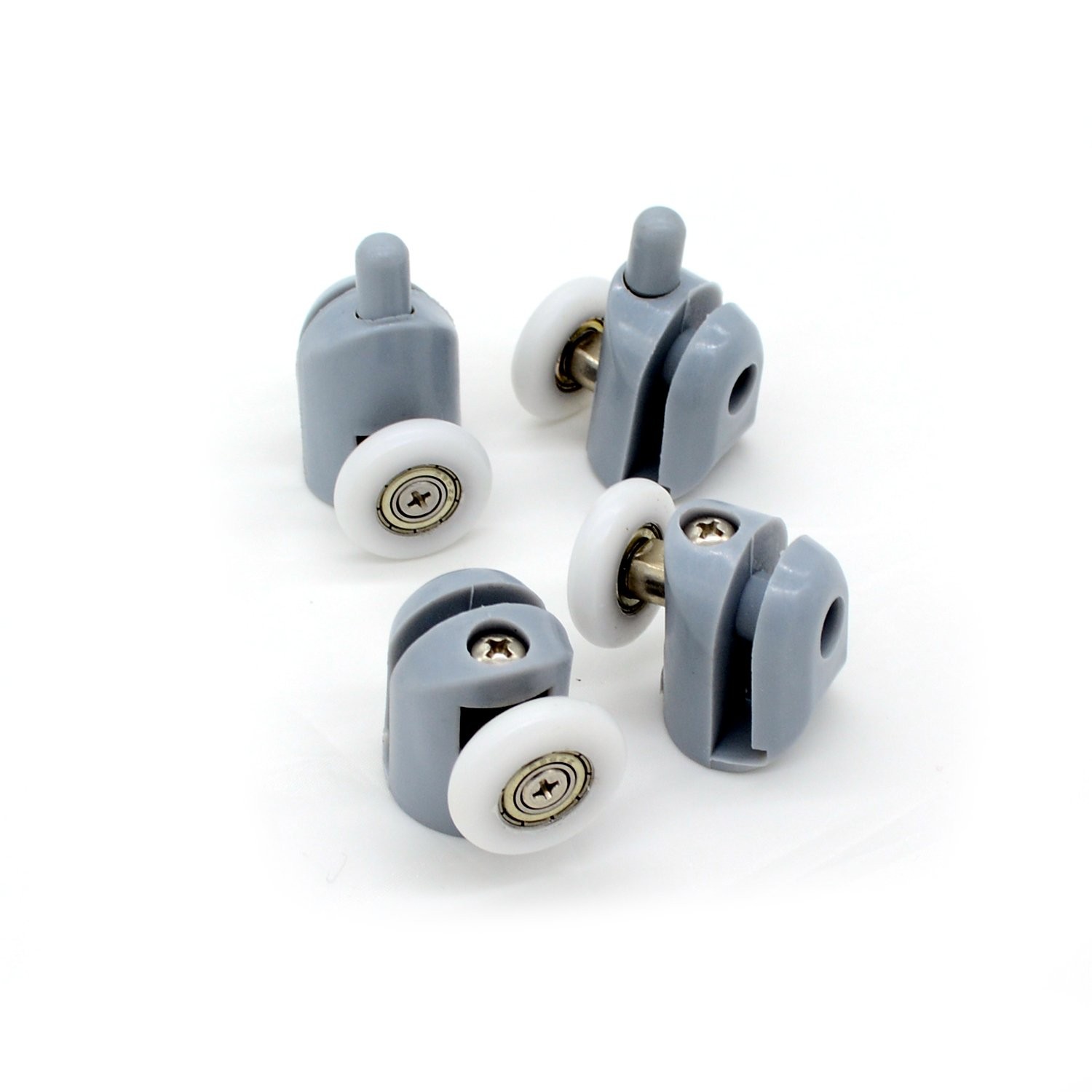 Shower Door Rollers Set, 8 Pack 23mm Wheels for DIY Replacement (4 Upper, 4 L...