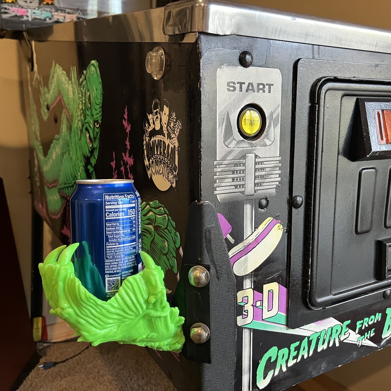 Hand Claw Cup Holder for The Creature from the Black Lagoon Pinball Machine LEFT