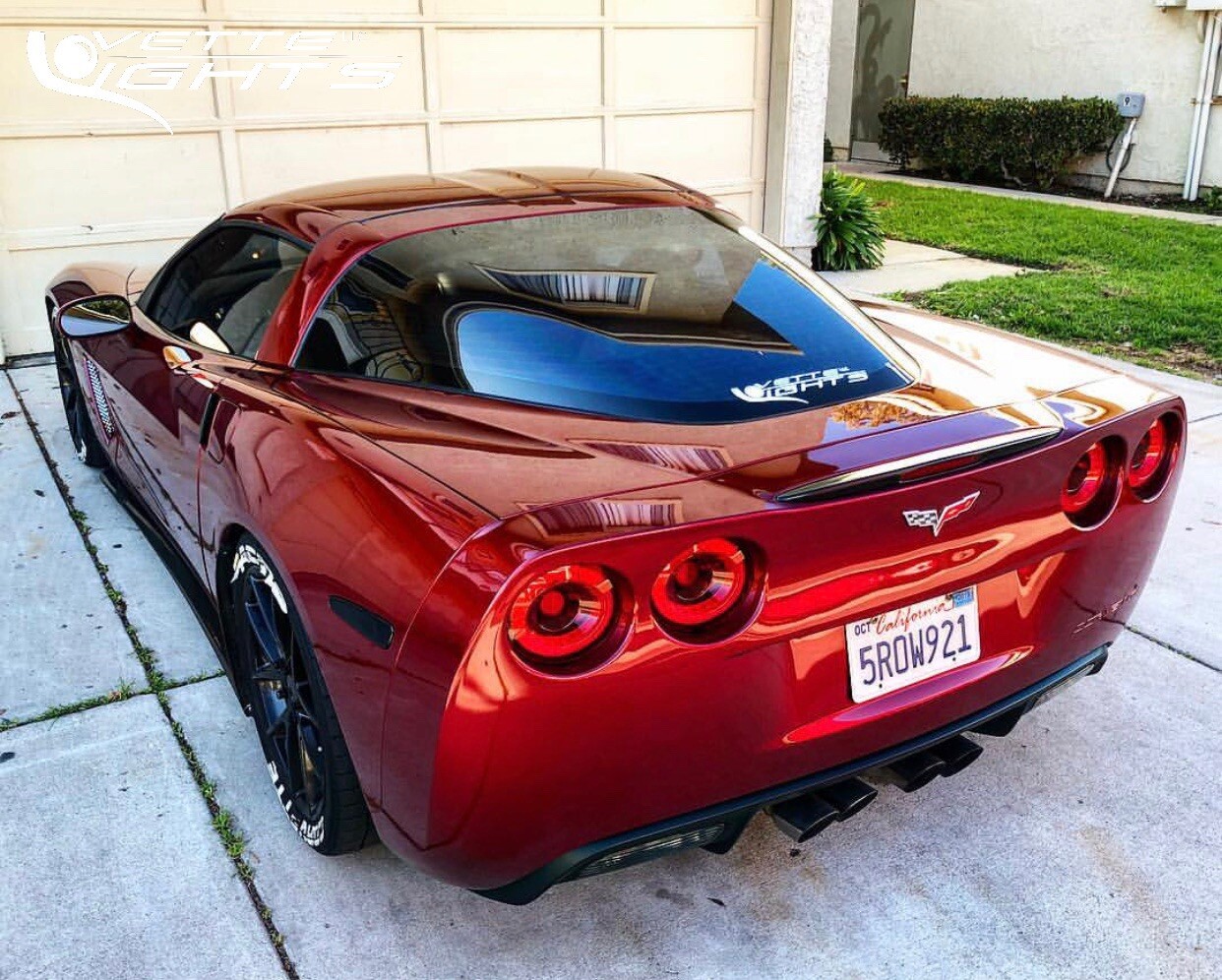 2005-2013 C6 Corvette Plug & Play LED Tail Lights [Red Lens]