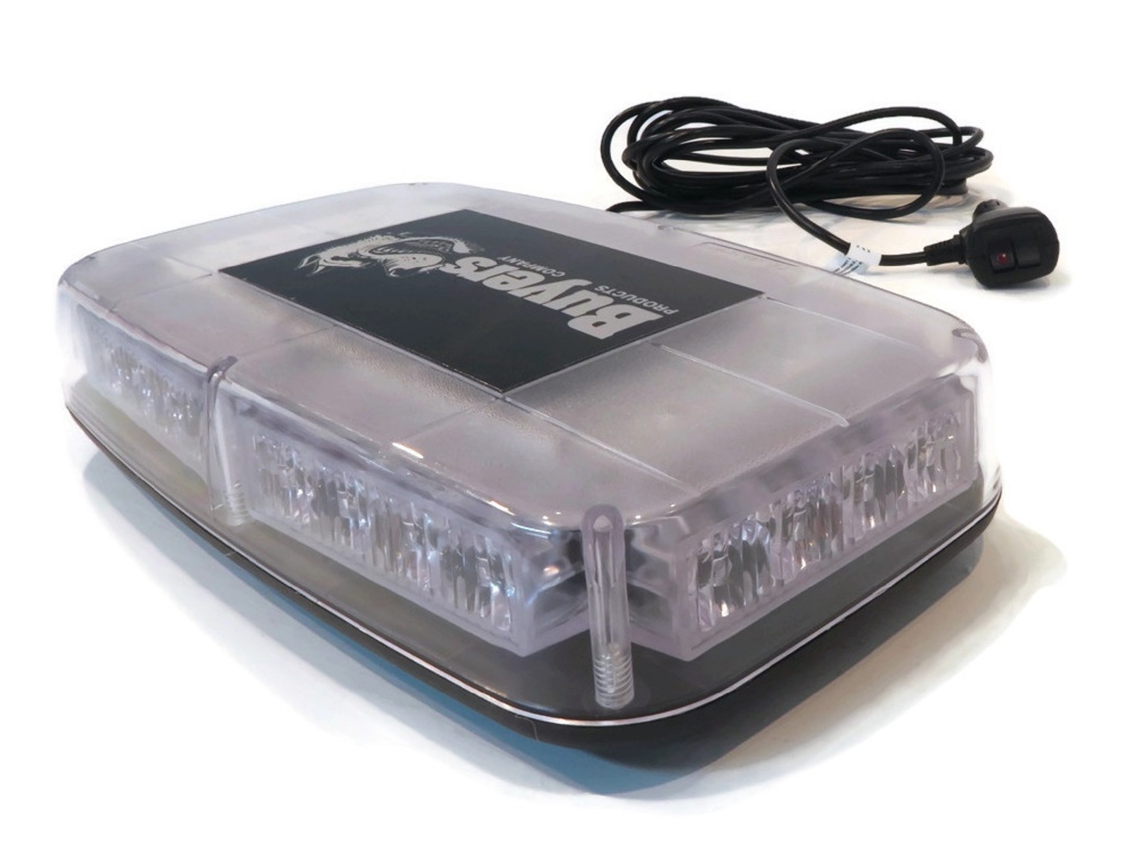 Buyers Products 12V LED Rectangular Amber Mini Light Bar Magnetic Mount, 8891040