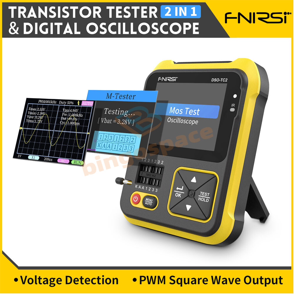 2.4"Digital LCR Oscilloscope Transistor Tester Diode Capacitance Voltage Tester