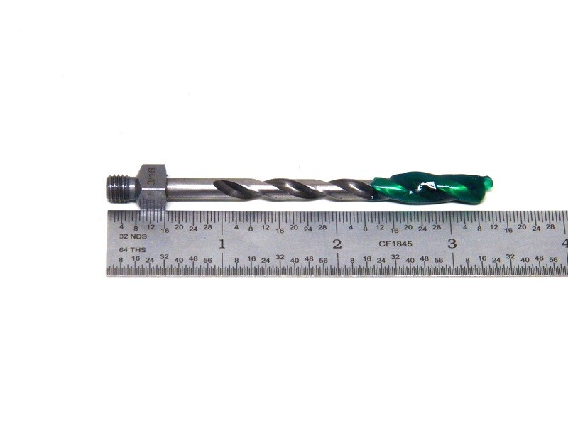 Extra Long 3/16 (.1875) 1/4-28 Threaded Drill Bit Pan American Tool......(5-2-7)