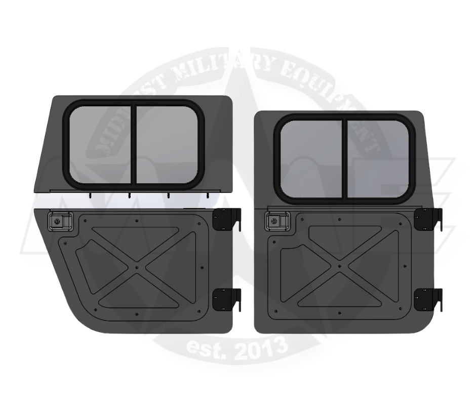2 Piece Aluminum Hard & Half Door Kit (Set Of 4) FOR HMMWV/ HUMVEE