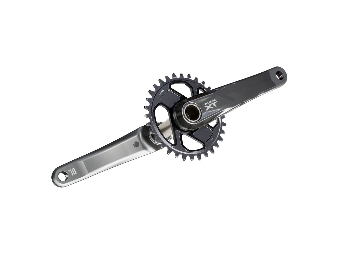 Shimano Deore XT M8200 12-Speed Crankarm Set 165mm, No ring Black