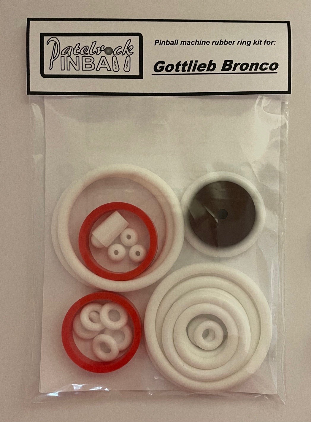 1977 Gottlieb Bronco Pinball Machine Rubber Ring Kit