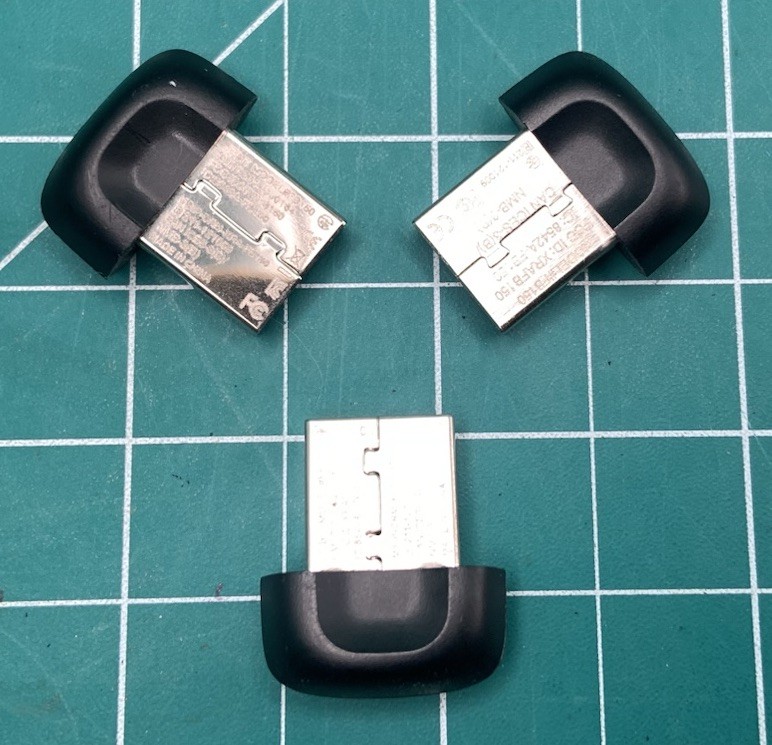 3 X OEM Fitbit Wireless Sync Dongle USB Charge, HR, Flex, One, Zip, Force, Surge