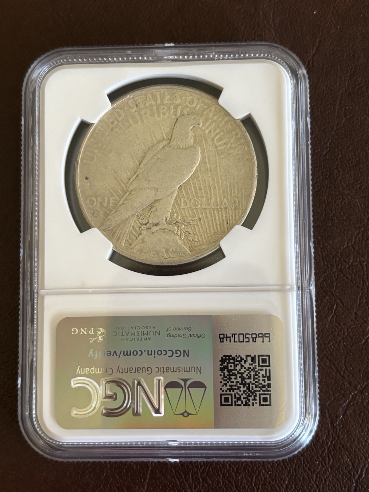 1934-S VF Peace Dollar NGC (cleaned)