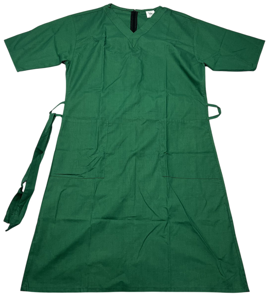 Nurse Dress Womens (M) Hunter Green Short Sleeves Zipper Back Medical NWOT
