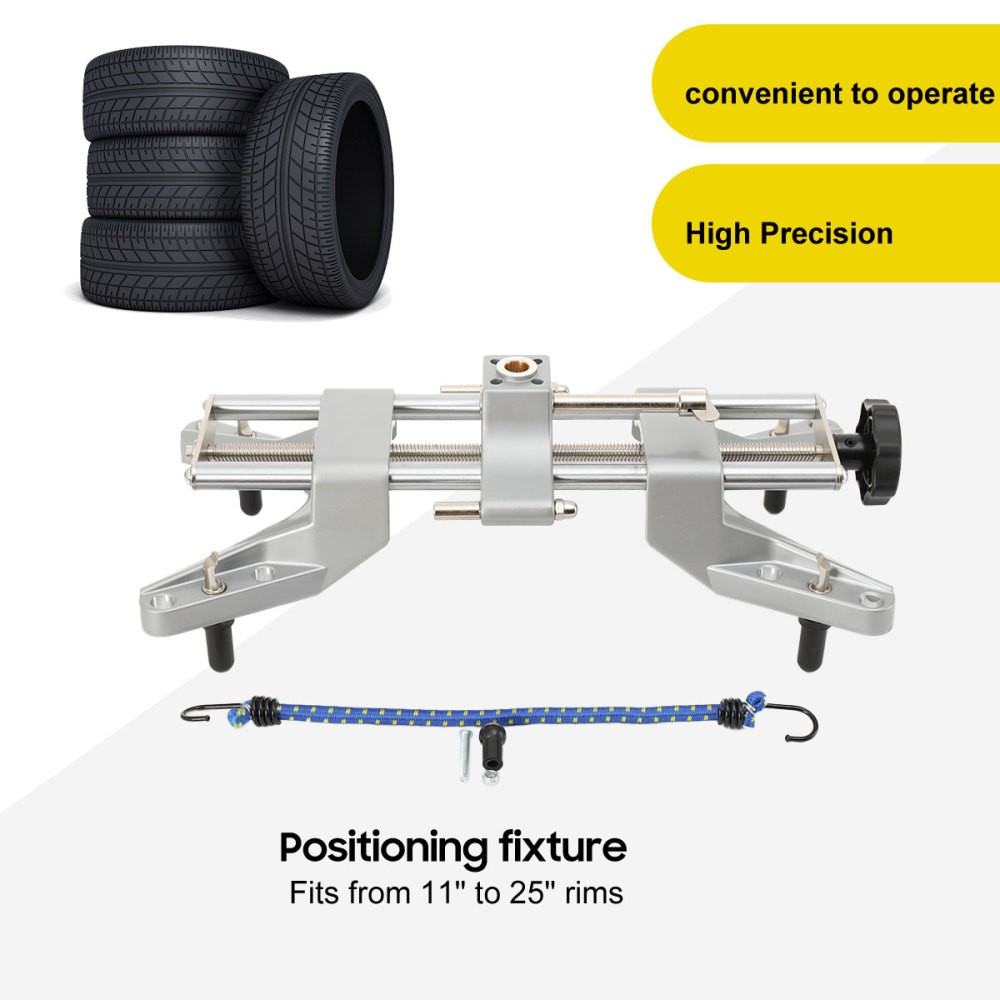 2pcs Wheel Alignment Rack Rim Clamp Mount 11'' to 25'' Rim High Precision
