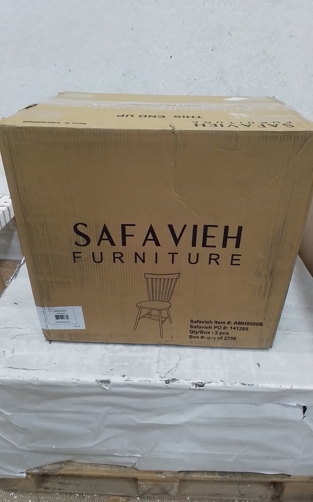 Safavieh PARKER SPINDEL SIDE CHAIR, Reduced Price 2172734632 AMH8500B