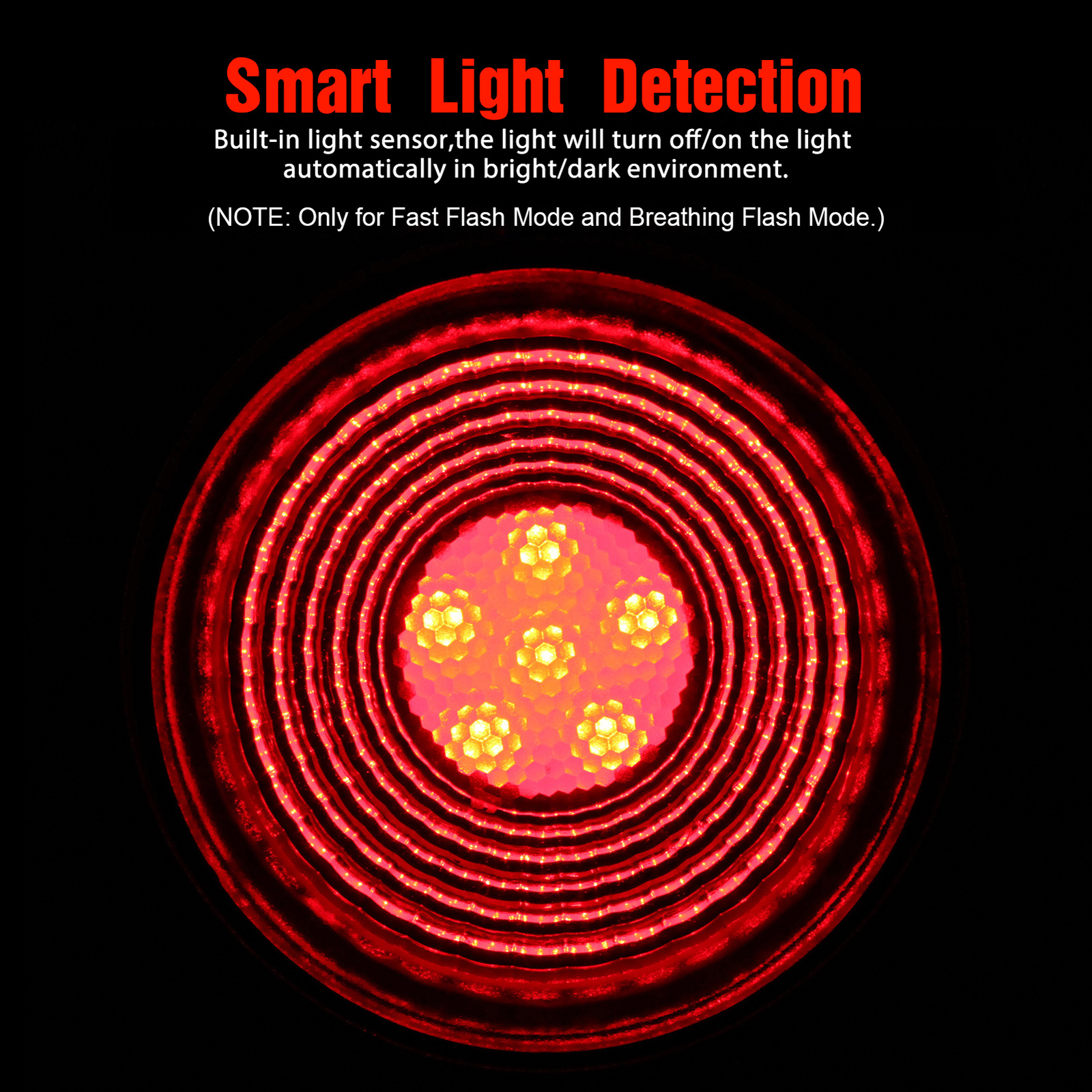 ANTUSI Waterproof Smart Bicycle Taillight Wireless Remote Control Light U6P8