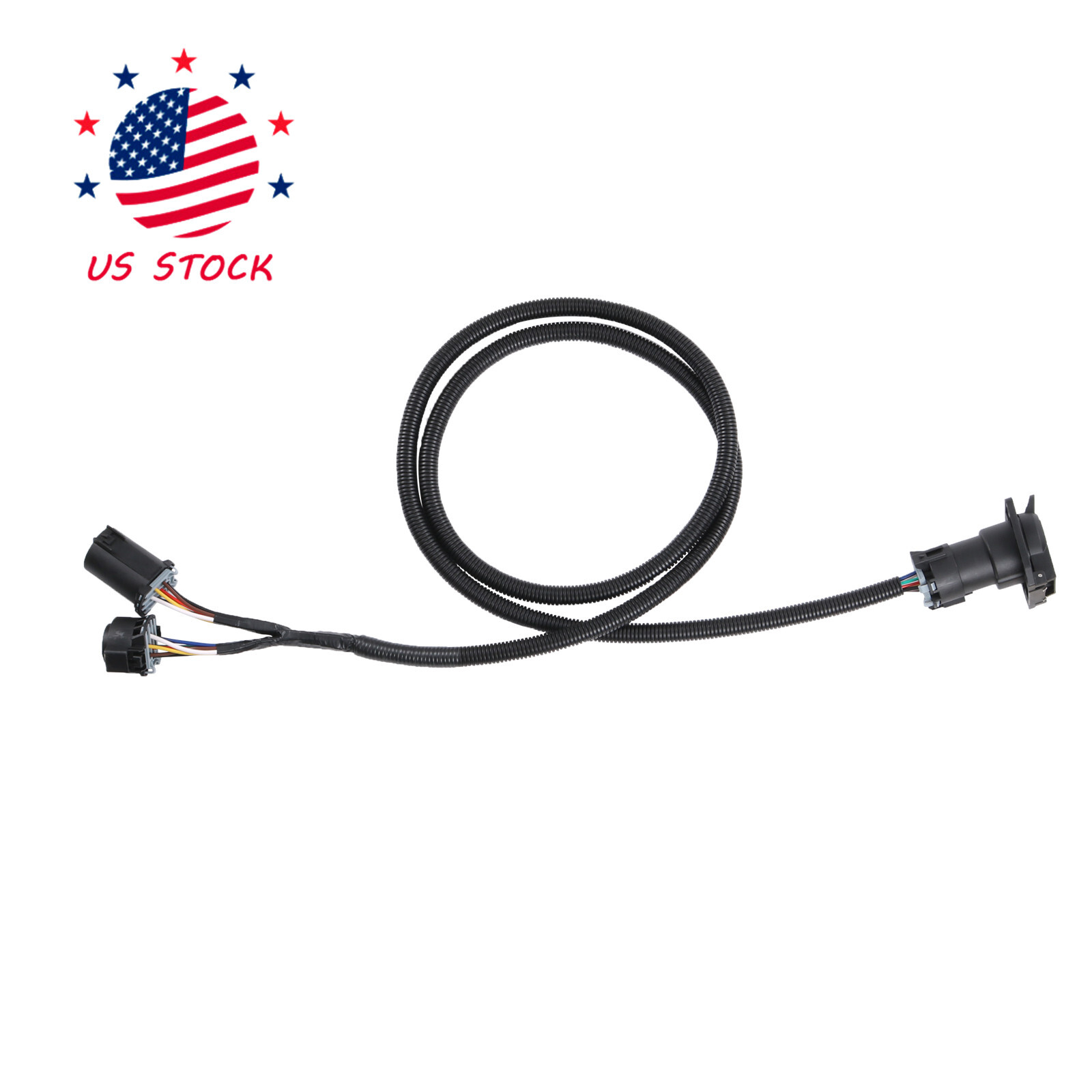 7 Pin Trailer Wiring Harness Extension Connectors Truck Bed 7 Way RV Wiring Plug