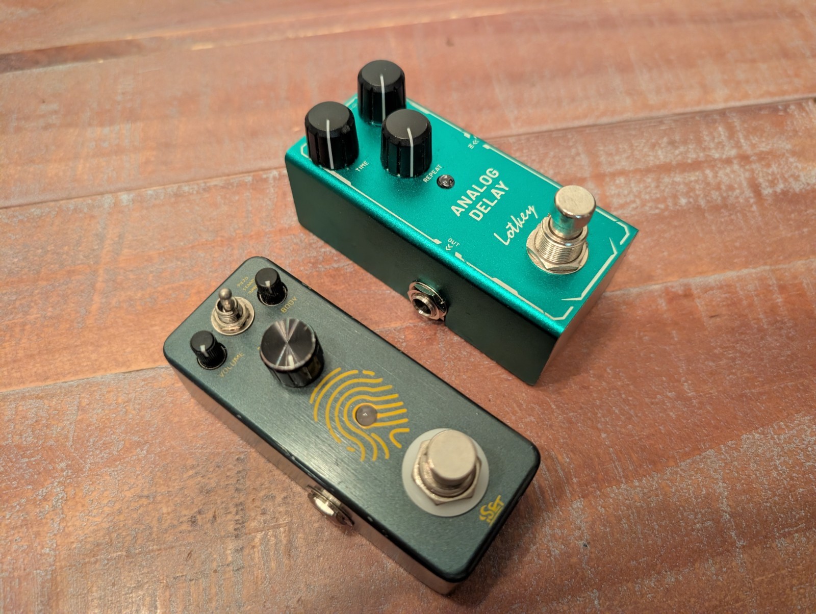Lotkey Analog Delay And iSet Fingerprint Acoustic Simulator Guitar Effect Pedals