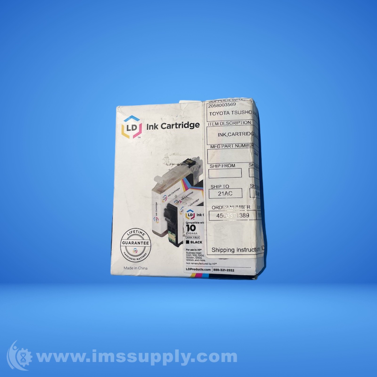 LD Products C4844A HP 10 Black Ink Cartridge FNFP