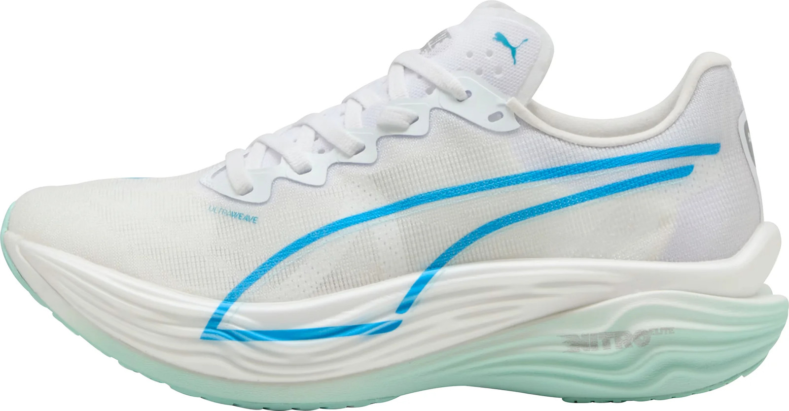 Puma Deviate Nitro Elite 3 Mens Running Shoes White Lightweight Racing Trainers