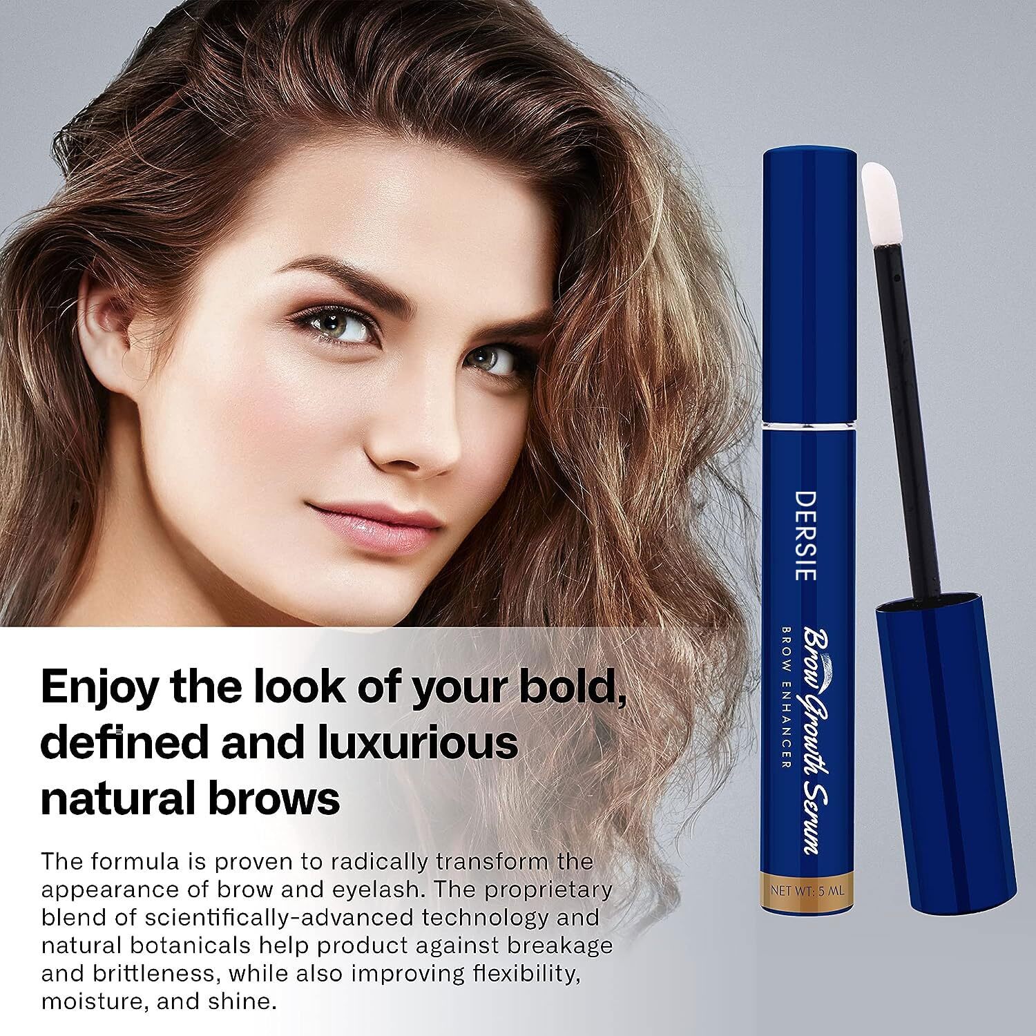 Dersie Brow Growth Serum for Thicker Brows in 4 Weeks, 6-Month Suppl, 2027