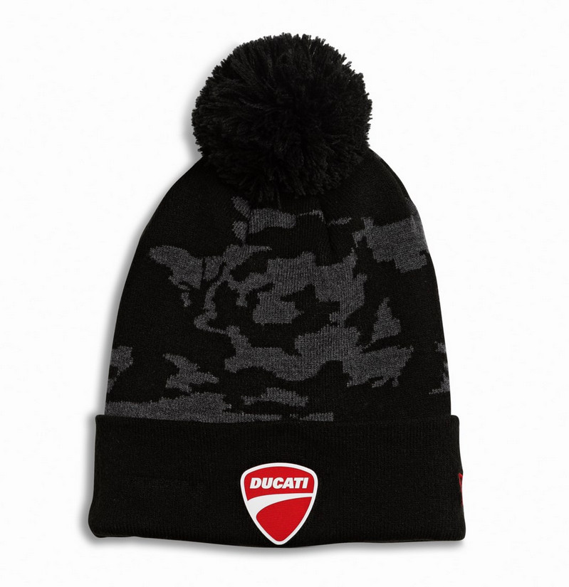 DUCATI TONAL CAMO BOBBLE BEANIE 987706303