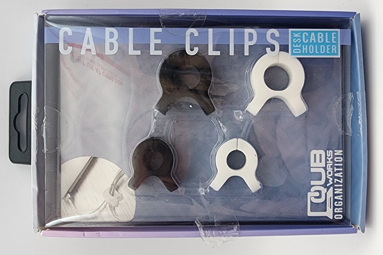 Multi Purpose Cable Clips Set of 4 - Vivitar - QUB Works - Return
