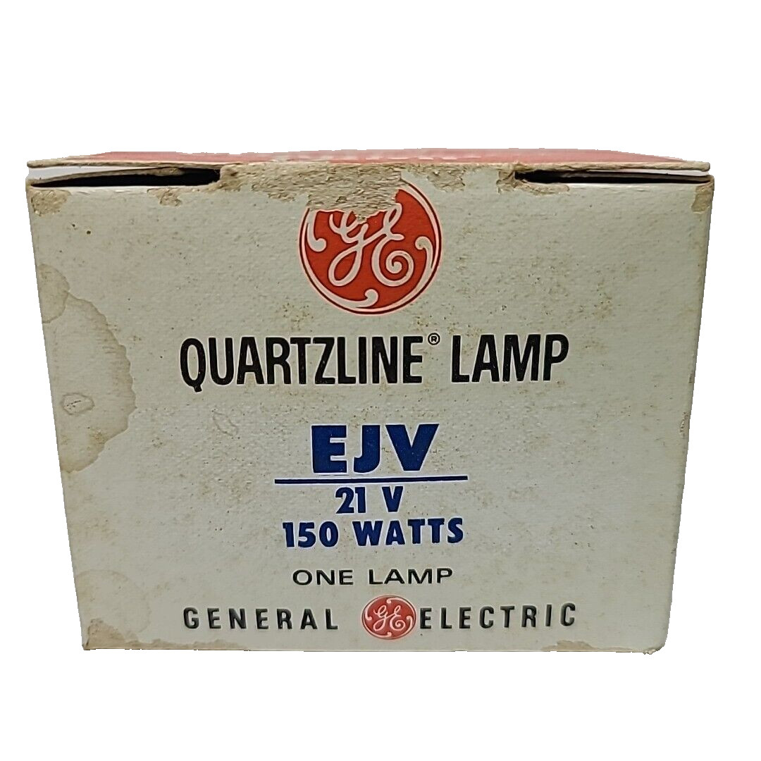 GE Quartzline Projector Lamp Bulb EJV 21V 150W Watts Original Slide Main Light