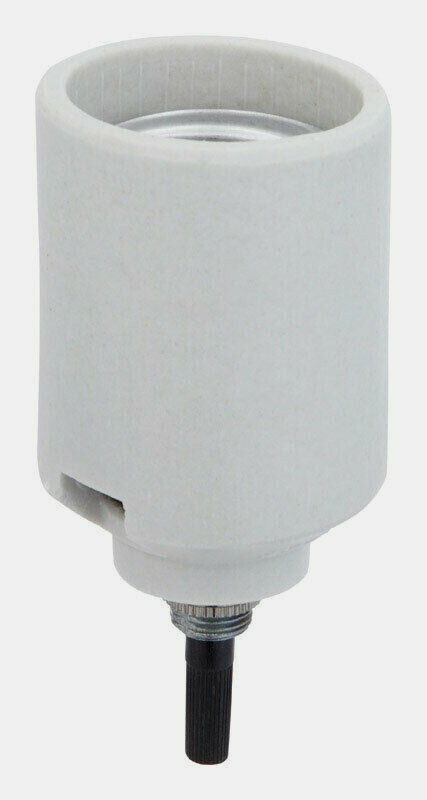 Jandorf PORCELAIN Medium Base (E26) Bottom Turn Knob 1 pk Hold Lightbulb 60578