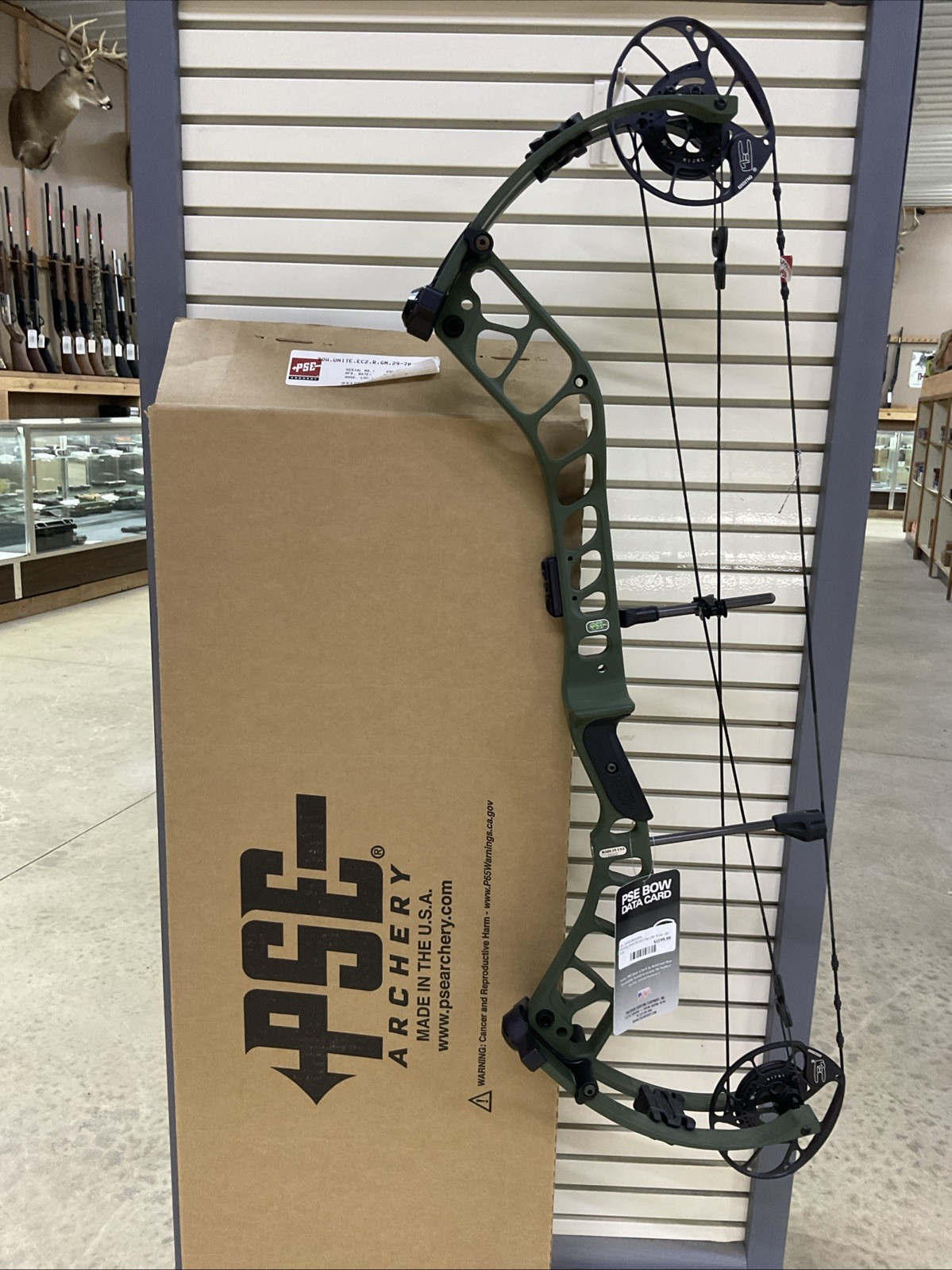 PSE Unite Nock On - EC2 Cams - RH - 70LB - 25.5-31 - OD Green - New Open Box