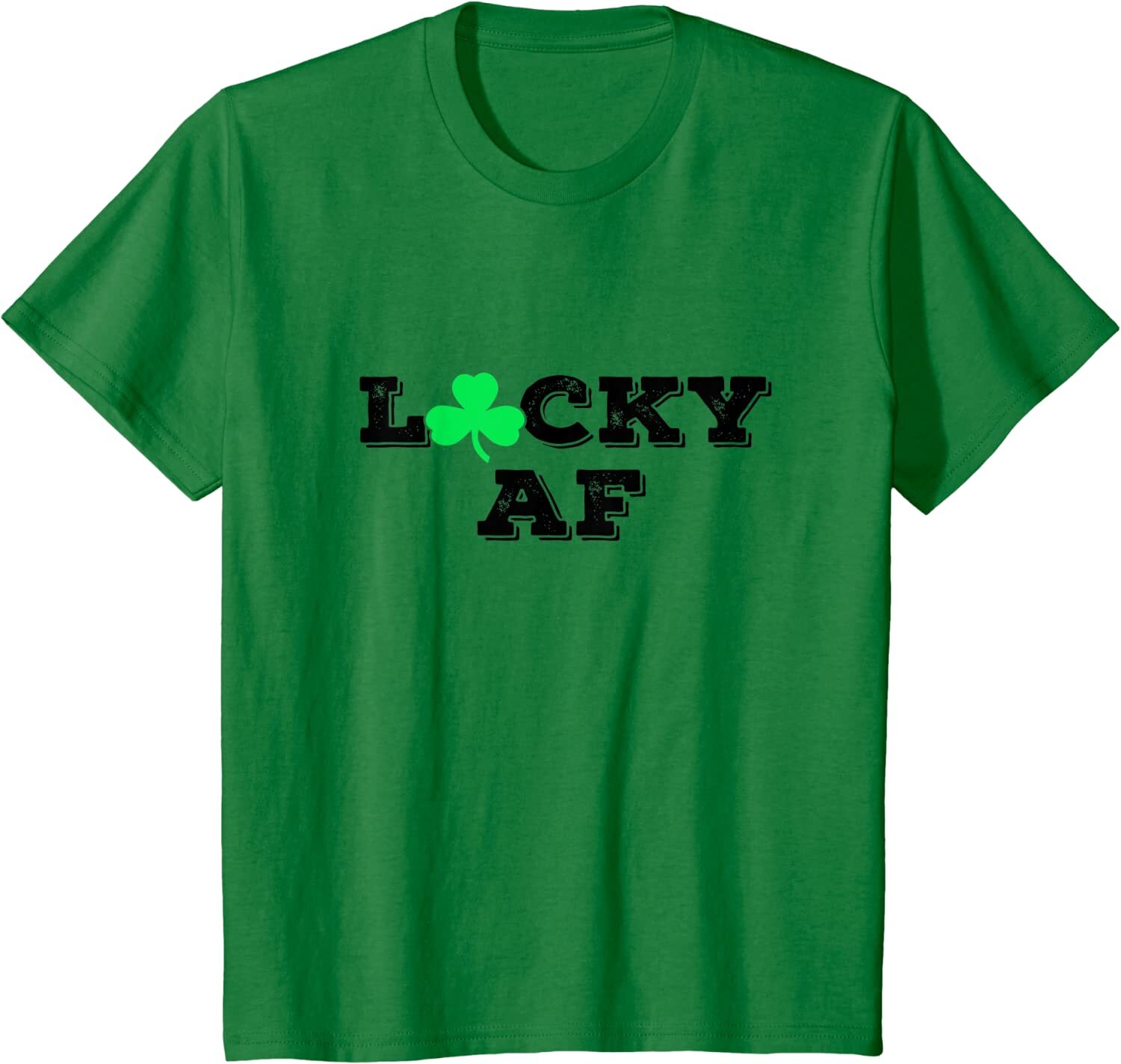 Lucky AF St Patricks Day Shamrock Gift Youth Unisex T-shirt