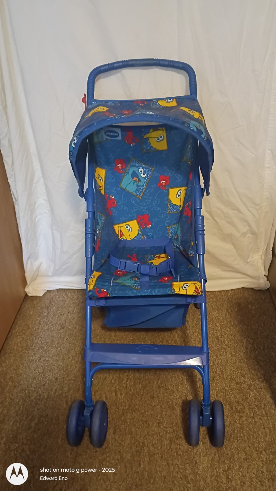 Vintage J.Mason Sesame Street Light Weight ELMO Skedaddle Stroller