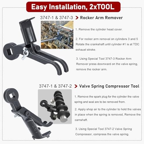 Rocker Arm Remover/Installer & Valve Spring Compressor Tool for 1999-2013