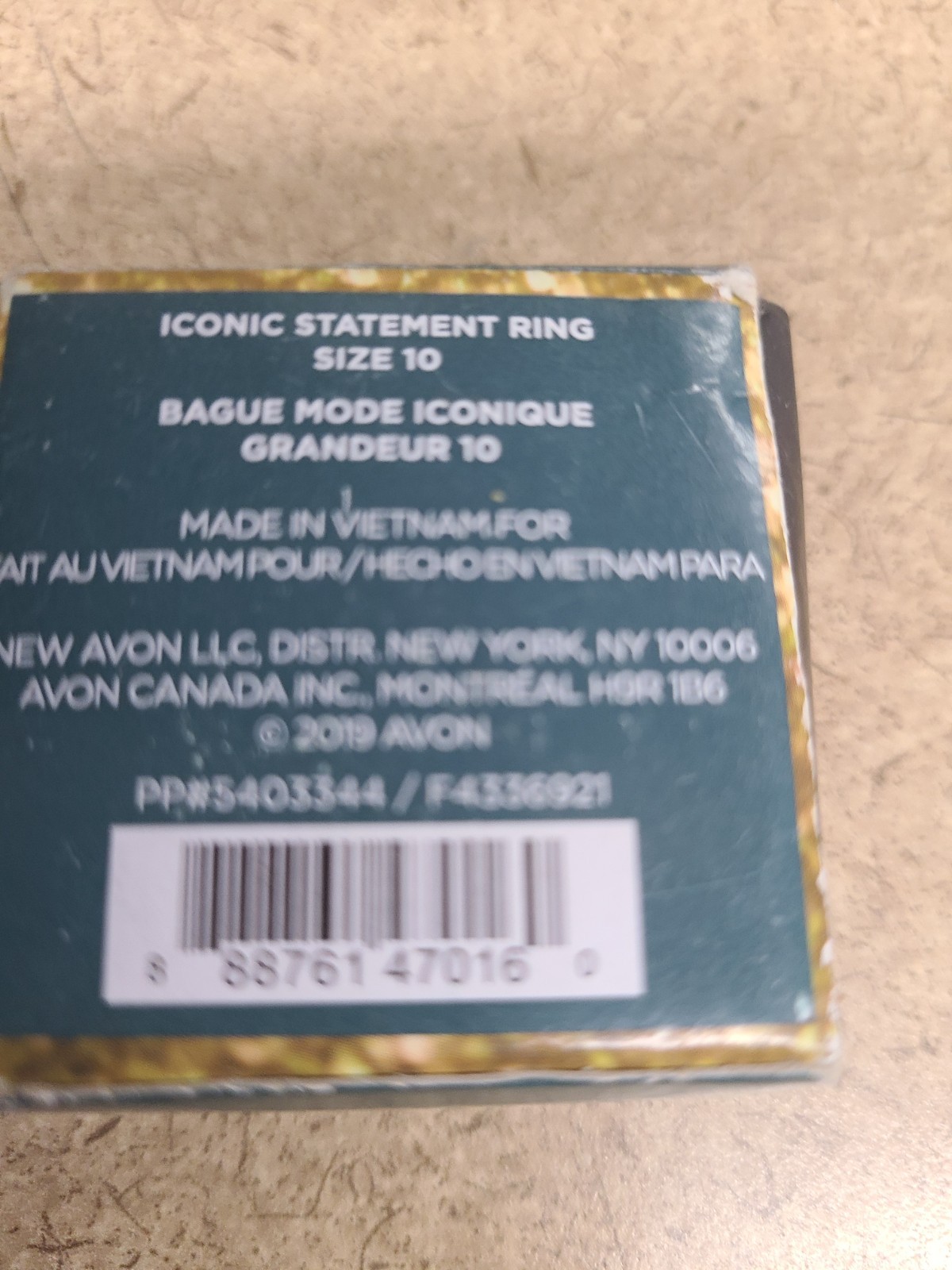 Avon Iconic Statement Ring Size 10
