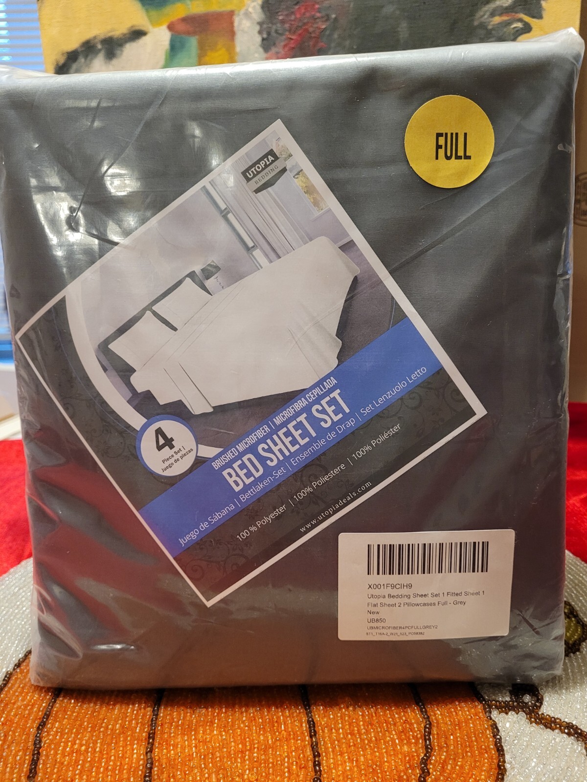 New Utopia Full Bed Sheet Piece Set Gray