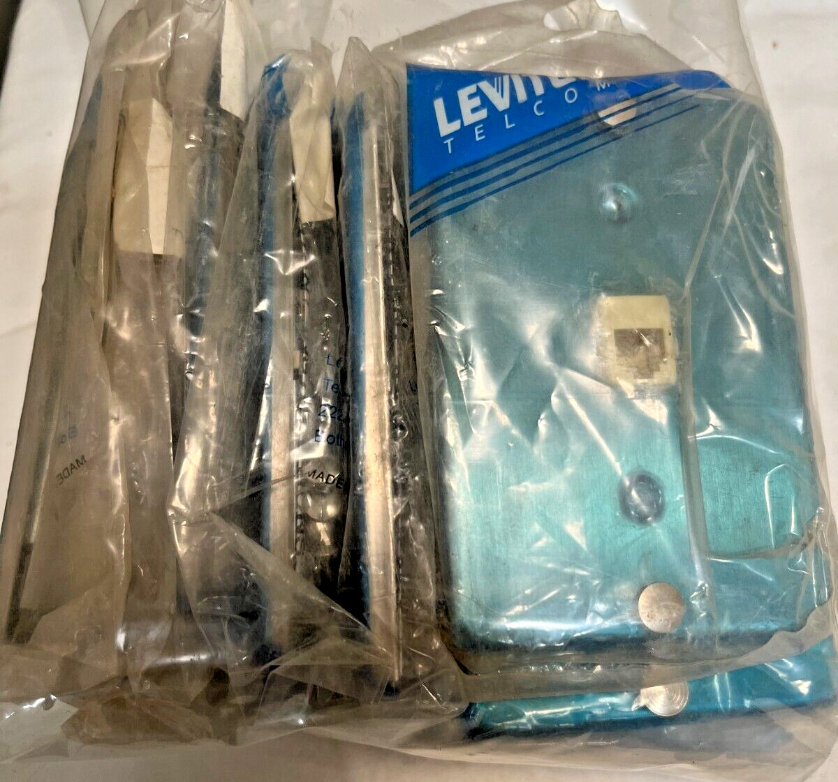 Lot of (11) Leviton 40226-S Type 630A 6 Conductor Jack w/ Stainless Wall Plate
