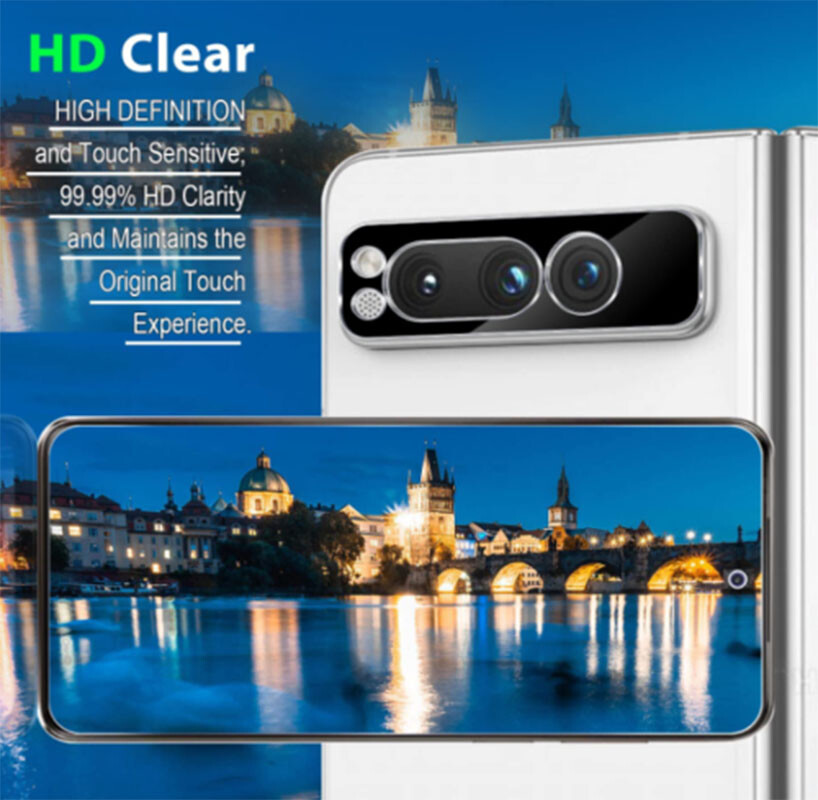 For Google Pixel Fold Privacy Tempered Glass Front Screen Protector/Camera Lens