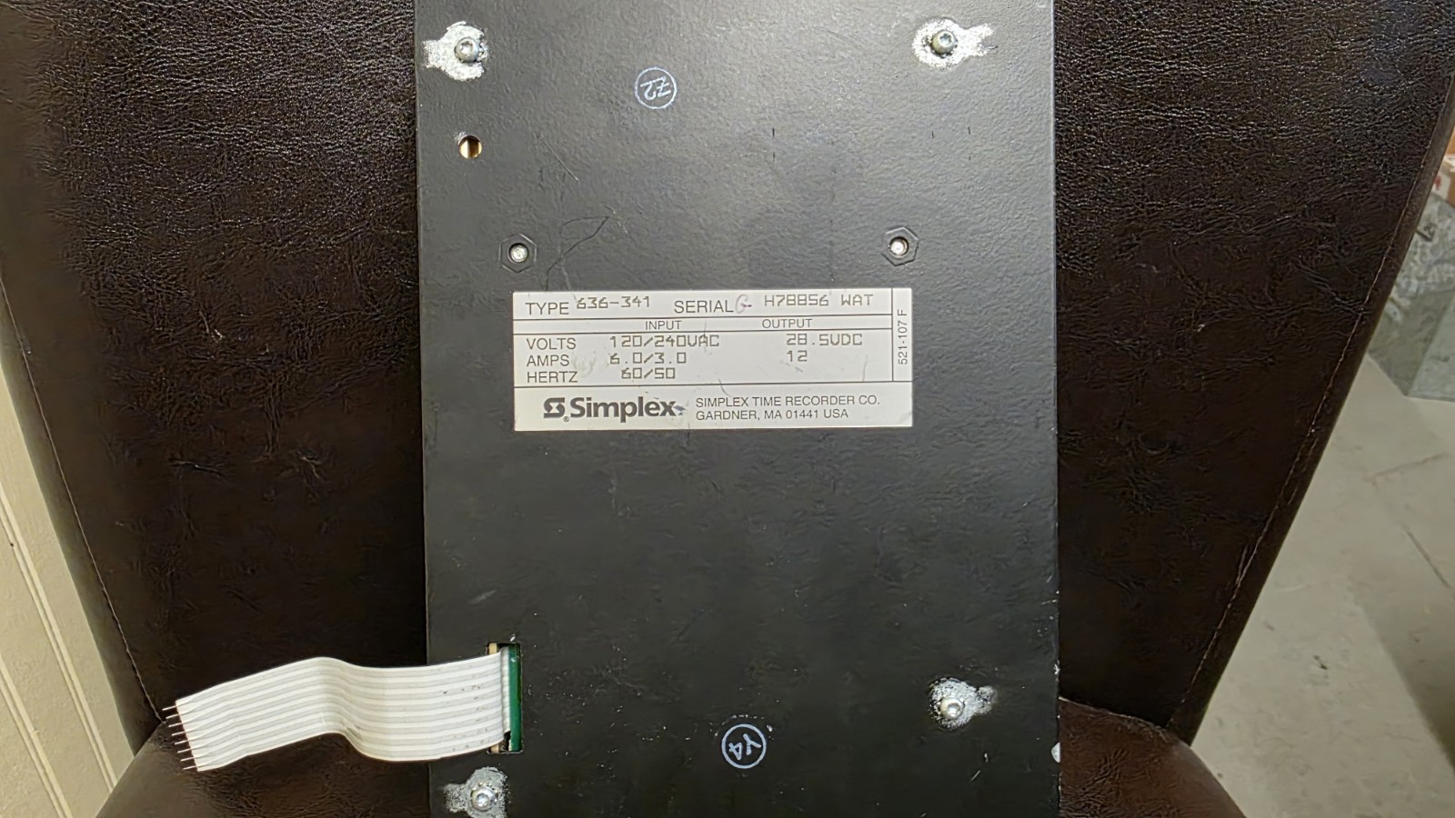 Simplex 4100 Goldwing Power Supply 636-341