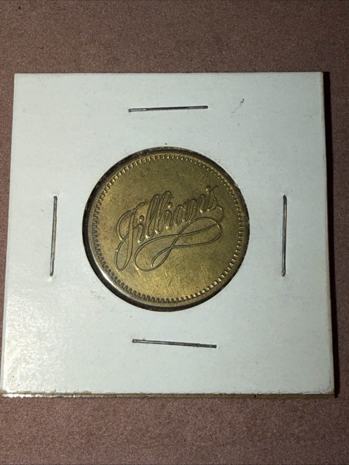 Jillian's Vintage Arcade Gaming Token Automatic Game Vending Machine Coin