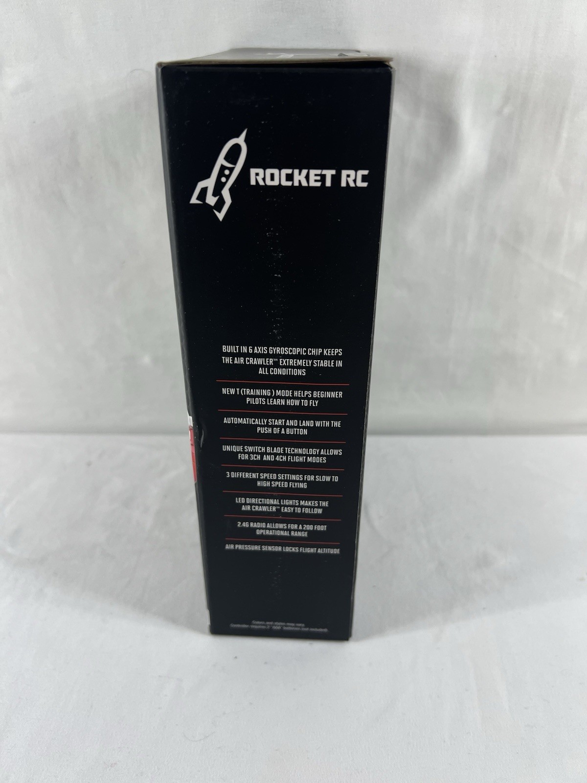 NEW! Rocket RC Air Crawler Palm Sized High Performance Stunt Drone Red