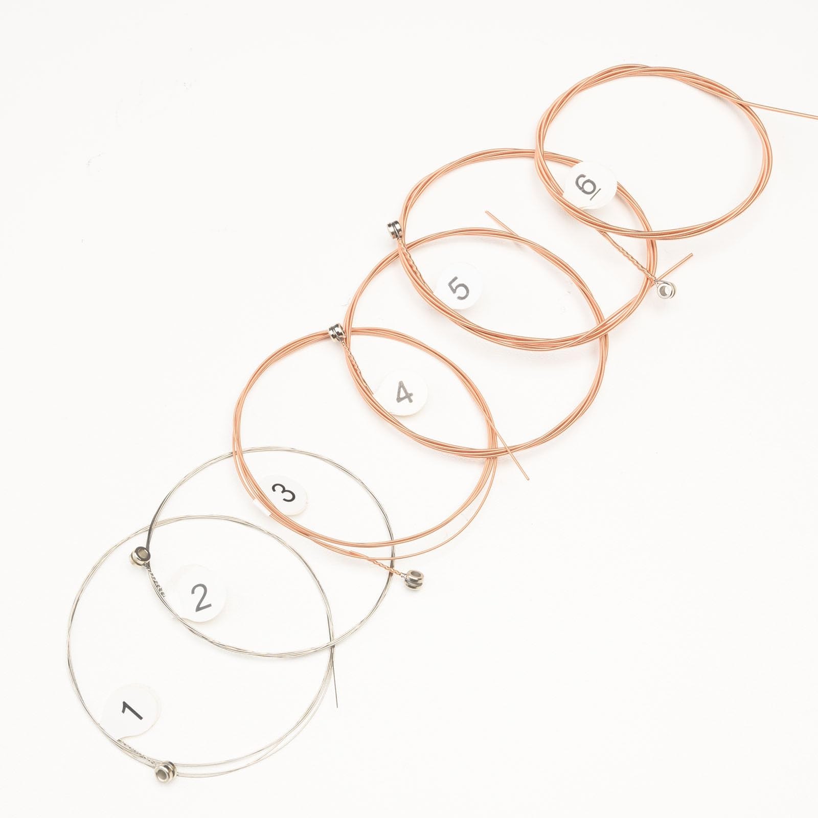 1 Set 6-String Bronze Acoustic Guitar Strings, 10-50, Red Copper | Replacemen...