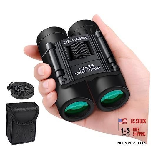 12X25 Mini Pocket Binoculars for Adults Kids, Small Compact Binocular1225