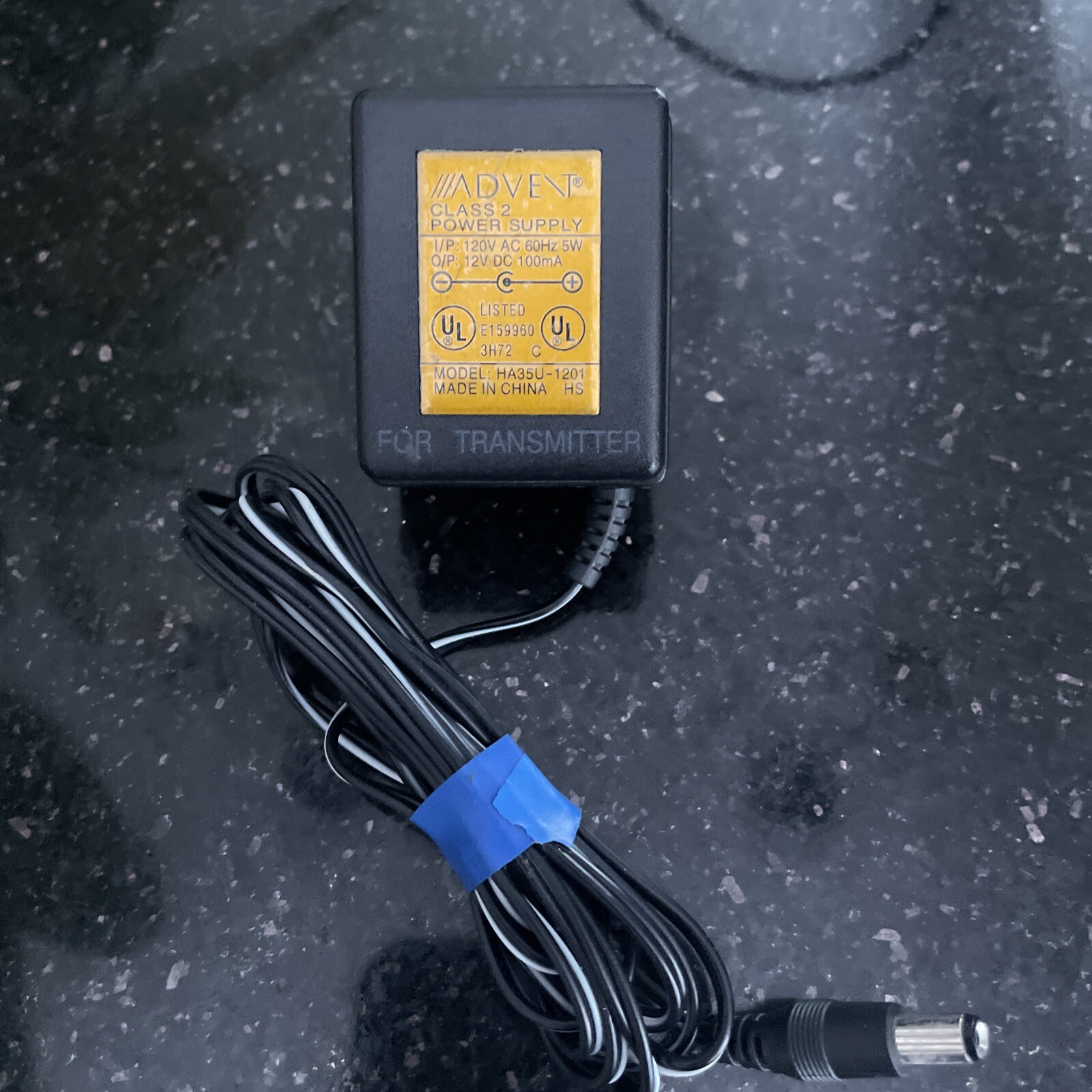 Genuine Advent HA35U-1201 120V AC 12V DC 60Hz 5W AC/DC Adapter
