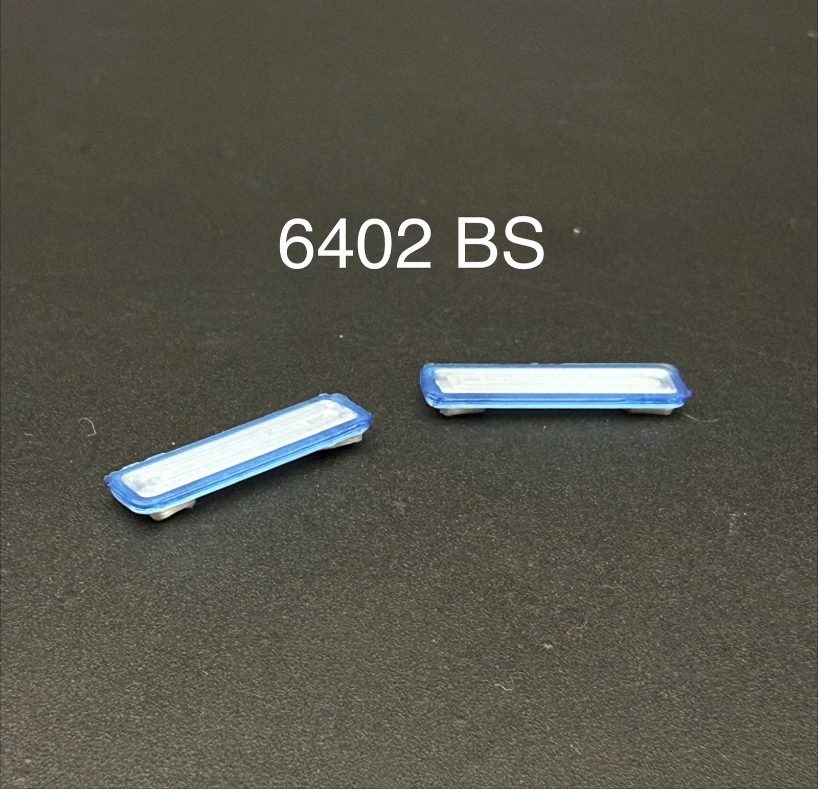 2-Pack 1/64 Scale Model Silver Top Blue LED Style Whelen Lightbar 6402BS