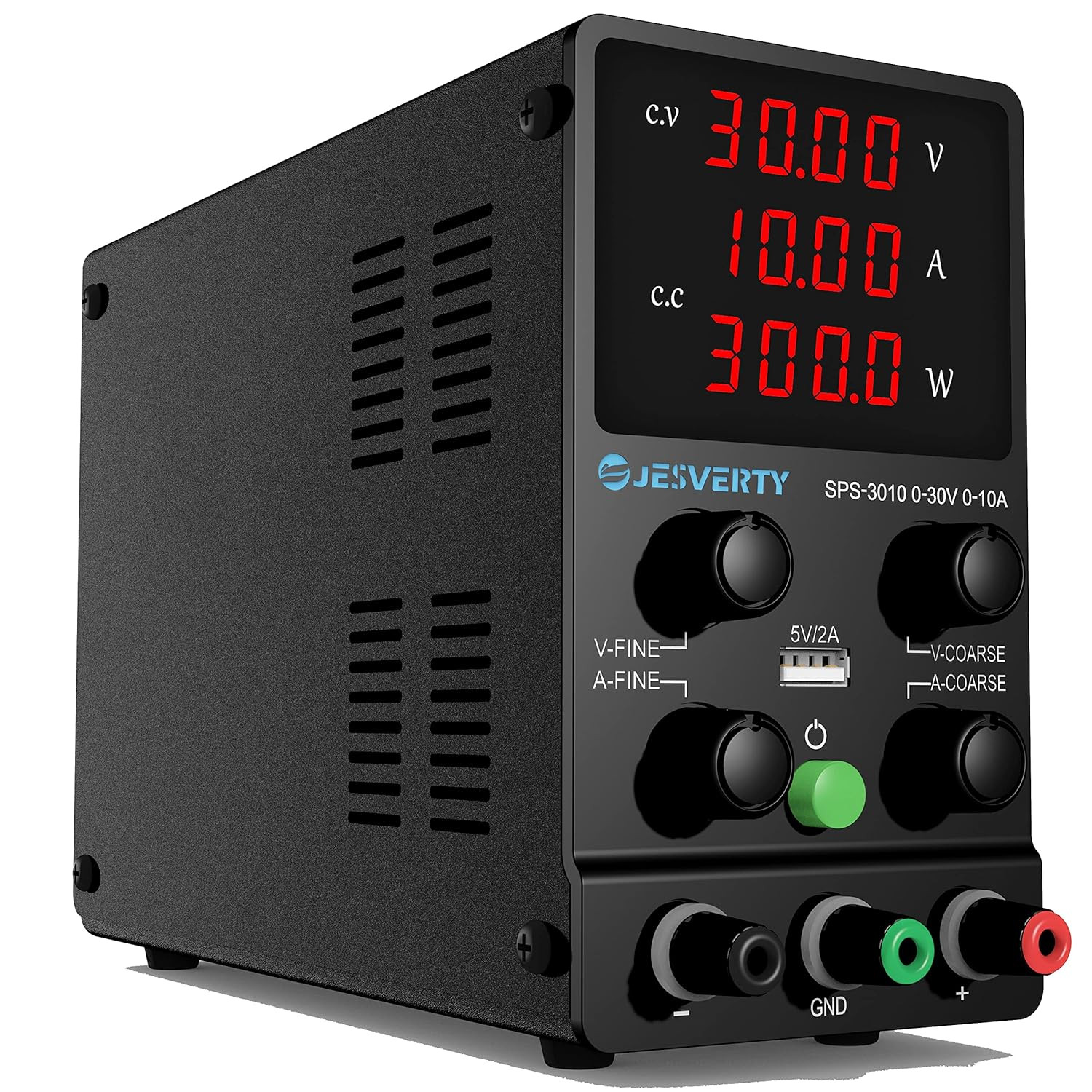 DC Power Supply Variable, 0-30V 0-10A Adjustable Switching DC Regulated Bench Po