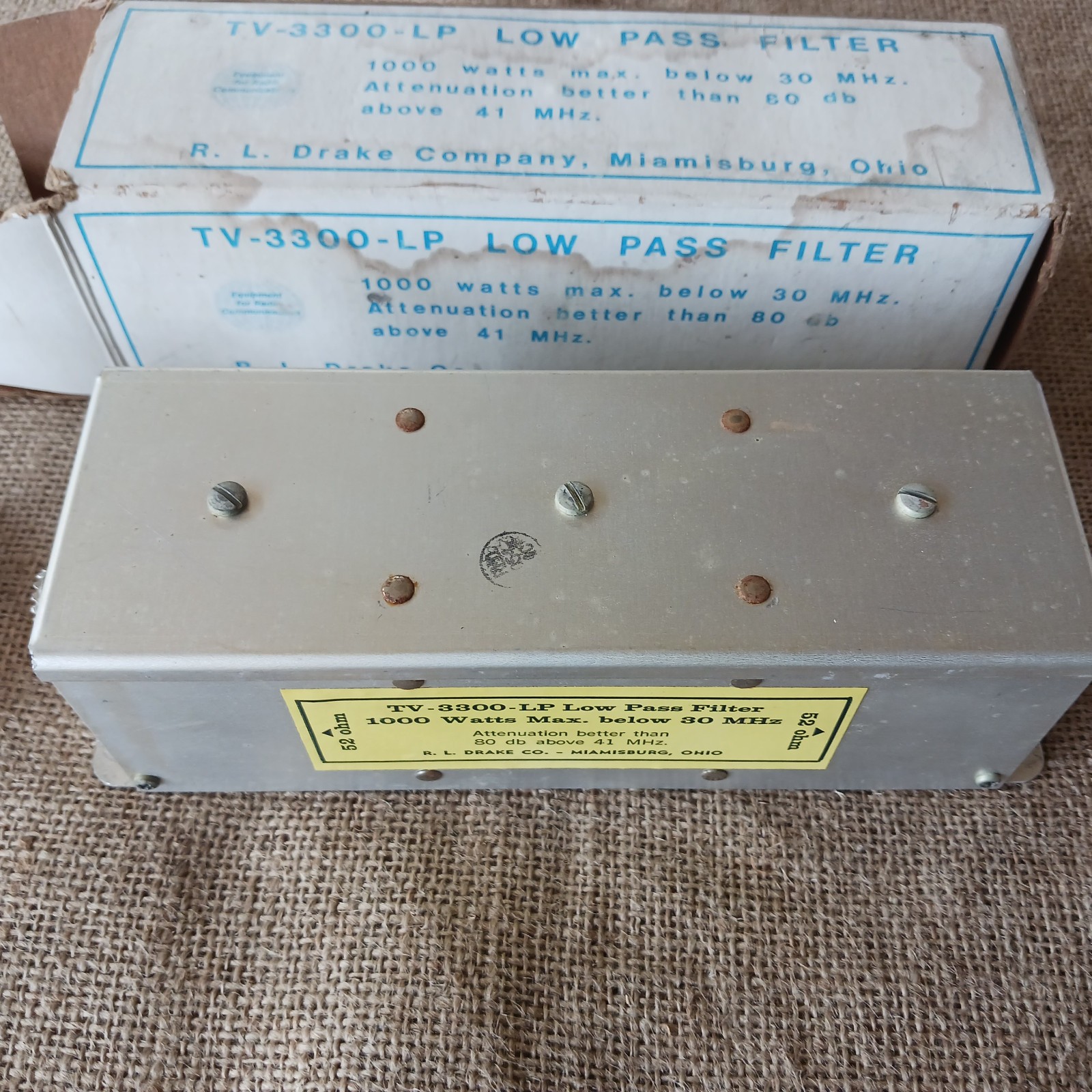 R.L. Drake model TV-3300-LP low pass filter