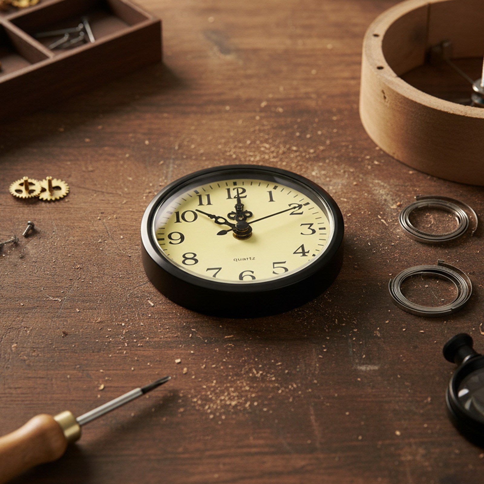 Elegant Quartz Clock Insert Movement for Custom Clock Making and DIY Use