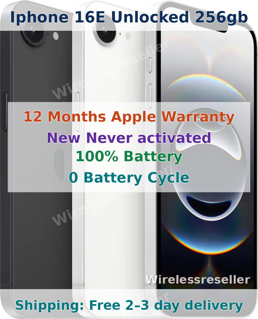 Never Activated/Never Used Apple iPhone 16e  - Unlocked *Choose Color & Storage