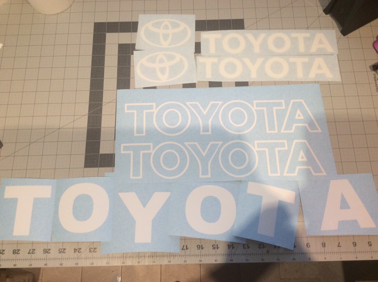 Toyota Forklift Decal Kit Complete without safety decals