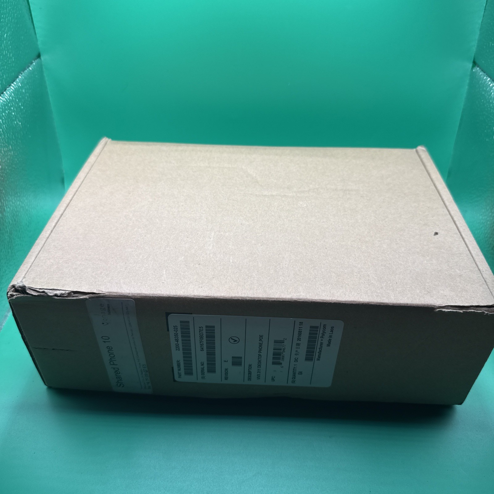Polycom VVX 311 VoIP Desktop Phone Charcoal