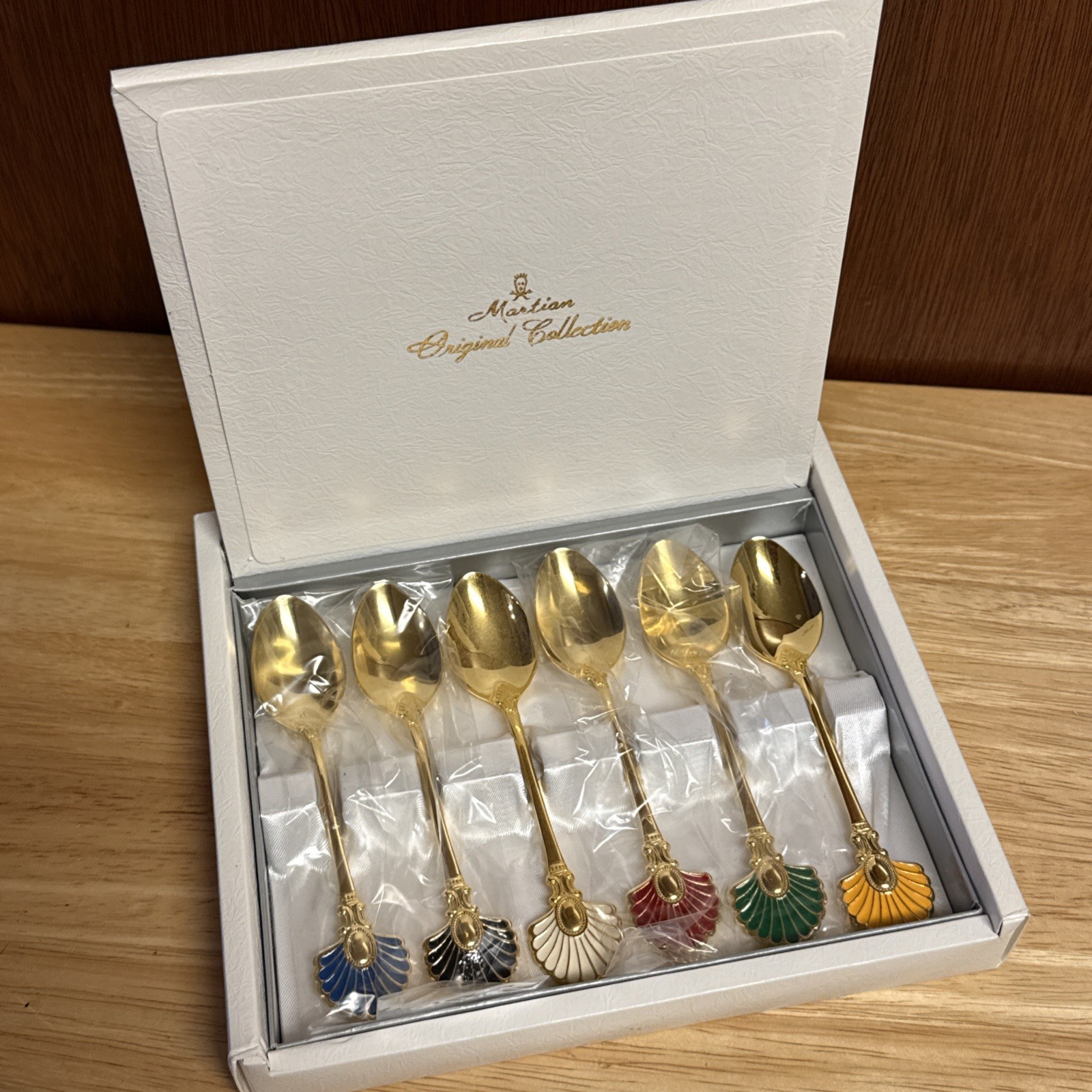 Martian Original Collection 6pc Shell Spoon Set Multi Color