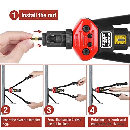 16" Rivet Nut Tool Kit - 13 Metric - 16" Rivet Nut Tool