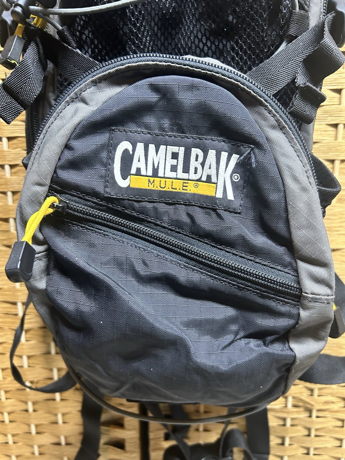 Camelbak M.U.L.E Mule Hydration Hiking Mountain Biking Backpack Gray No Bladder