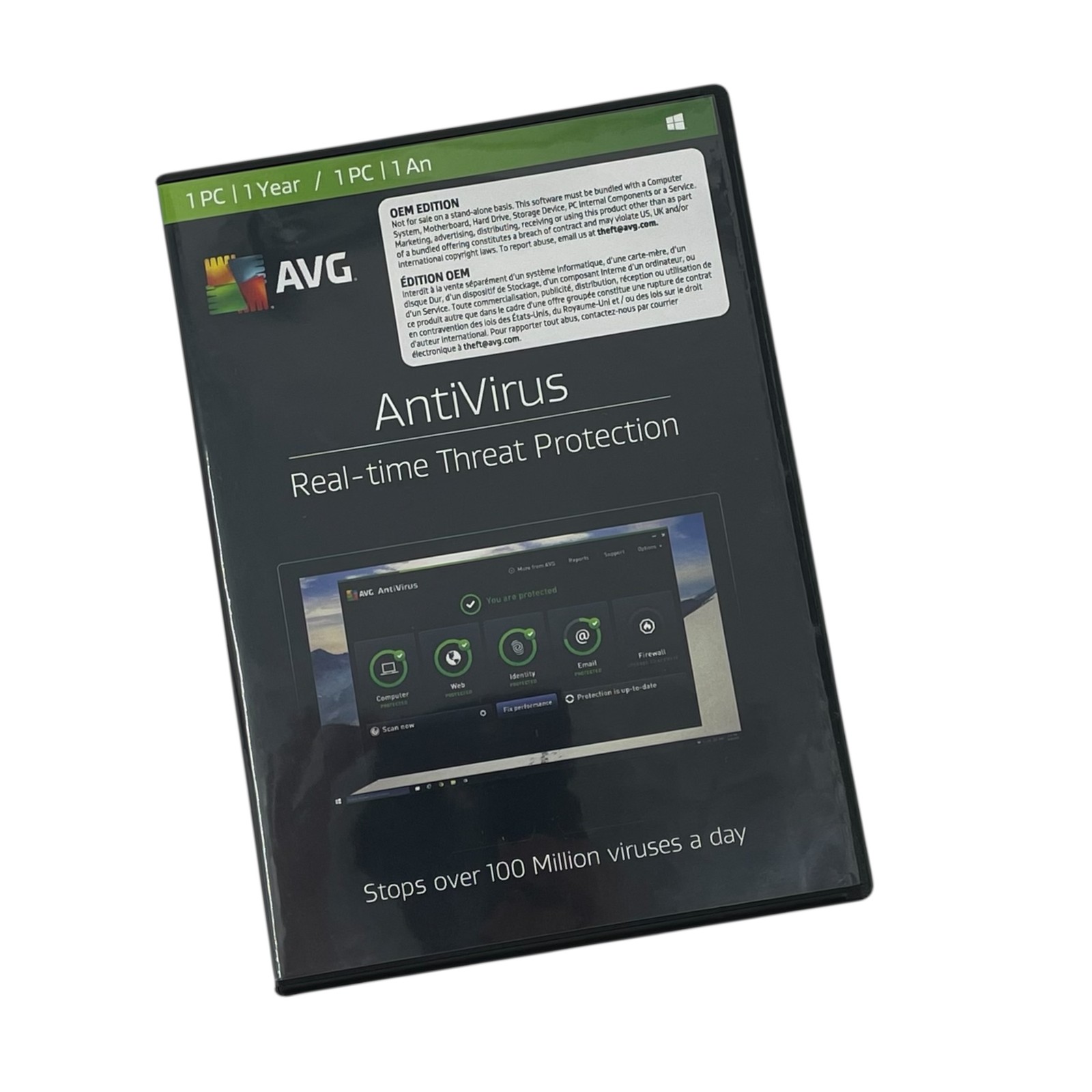 Lot of 50- AVG Antivirus for - 1 PC / 1 Year for Windows #7490
