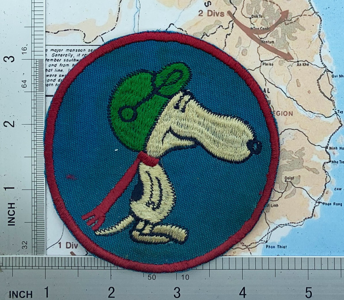 Patch , USAF VIETNAM Snoopy Patch , SNOOPY VIETNAM WAR PATCH , t9-48